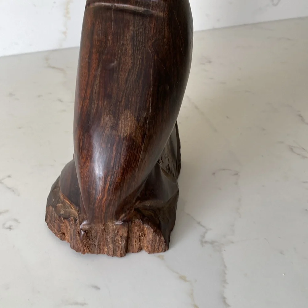 Vintage Ironwood Seal Statue